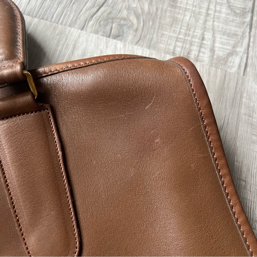 Coach Vintage Slim Satchel Leather Handbag Bonnie Cashin 1970s 1980s Made in NYC - Picture 12 of 16